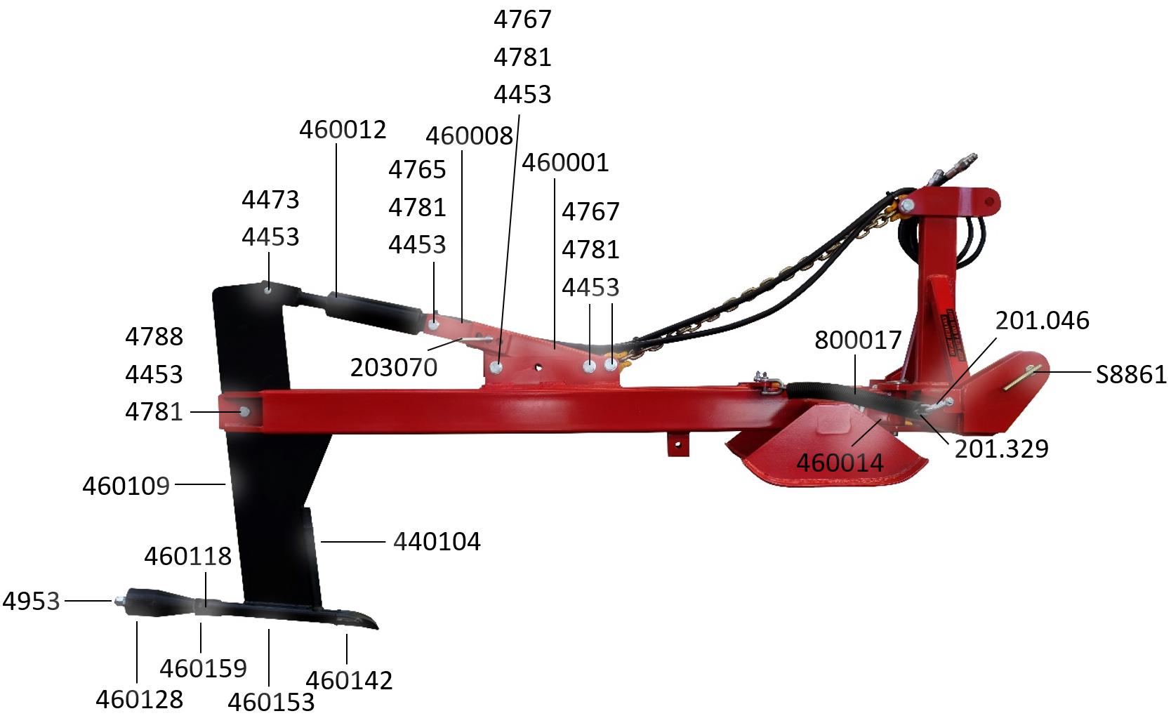 Action Mole Plough Spare Parts